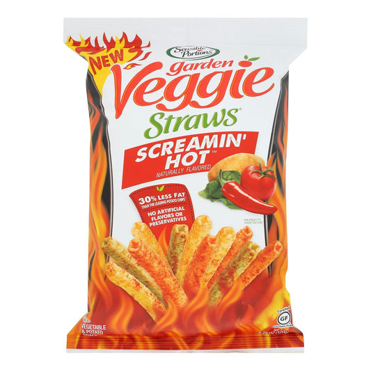 Sensible Portions - Veggie Straw Scream Hot 4.25 oz (Pack of 12)