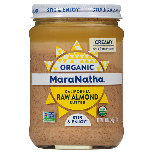 Maranatha Nut Butter Almond Raw Organic 12 Oz (Pack of 6)