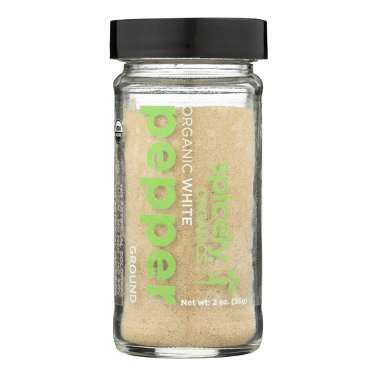 Spicely Organics Organic Peppercorn White Ground 2 Oz Pack of 3