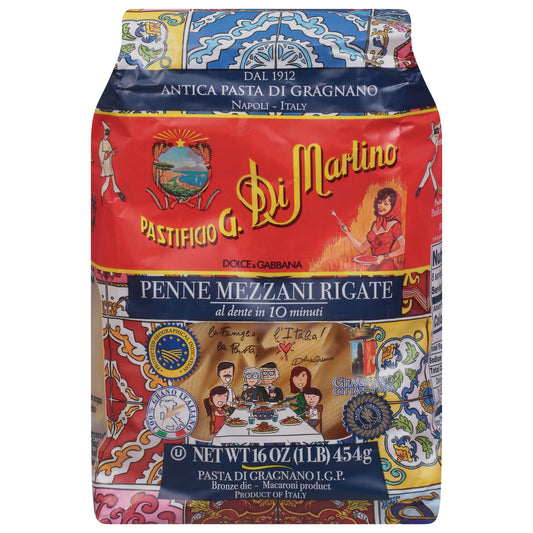 Di Martino Pasta Penne Rigate 1 Lb (Pack Of 12)