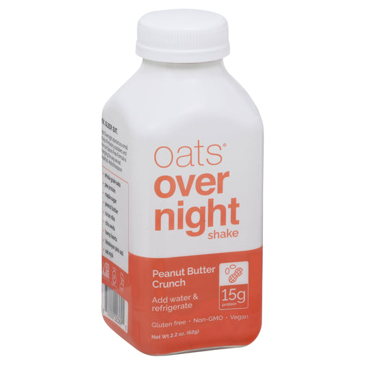 Oats Overnight Shake Oats Peanut Butter Crunch 2.2 oz (Pack Of 10)
