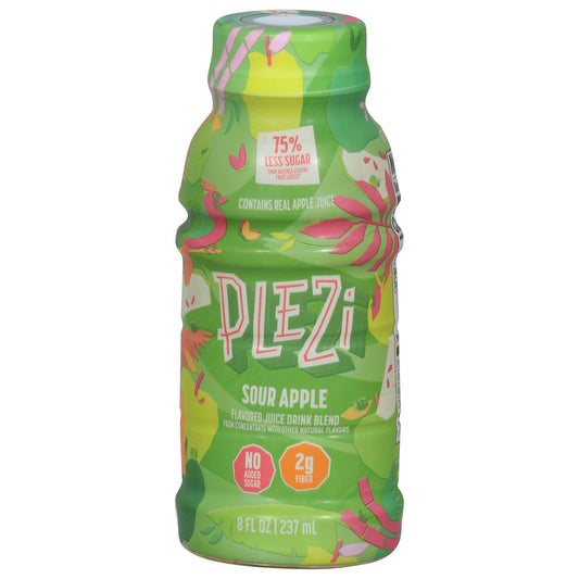 Plezi Juice Kids Sour Apple 8 Fo Pack of 12