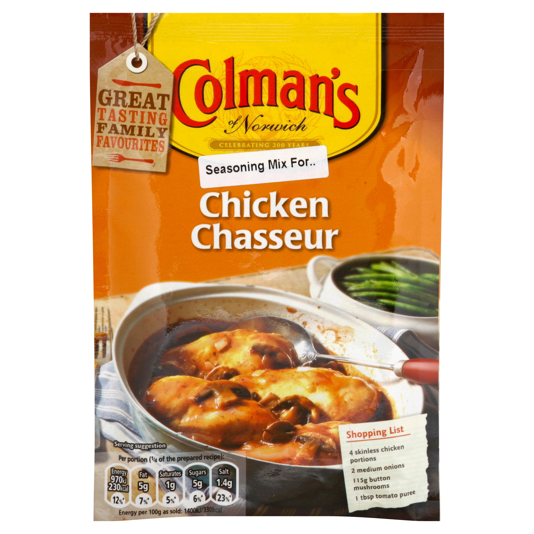 Colemans Mix Seasoning Chasseur Chicken