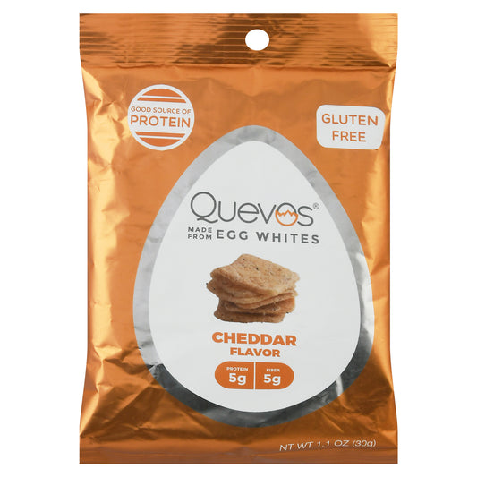 Quevos Pita Protein Chip Chedar 1 Oz (Pack Of 6)