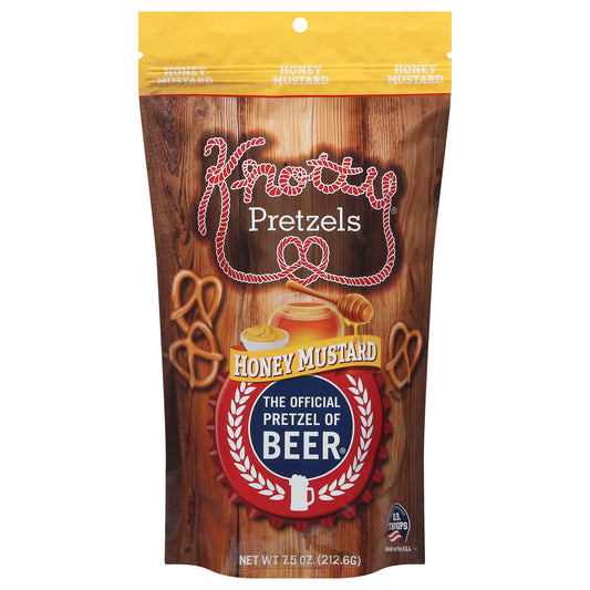 Knotty Pretzels Pretzels Honey Mustard 7.5 oz (Pack Of 12)