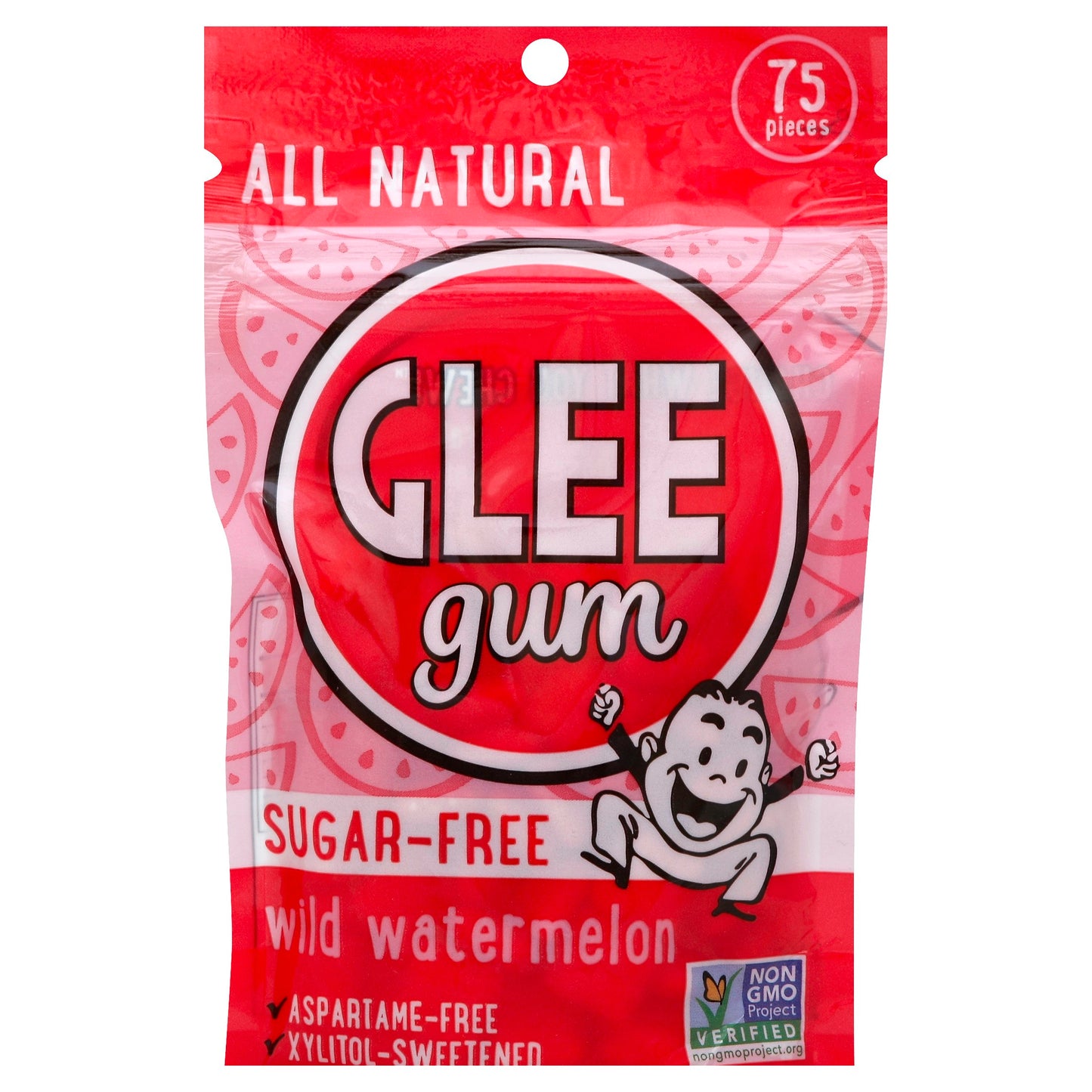 Glee Gum Gum Bag Sugar Free Watermelon 55 Pc Pack of 6