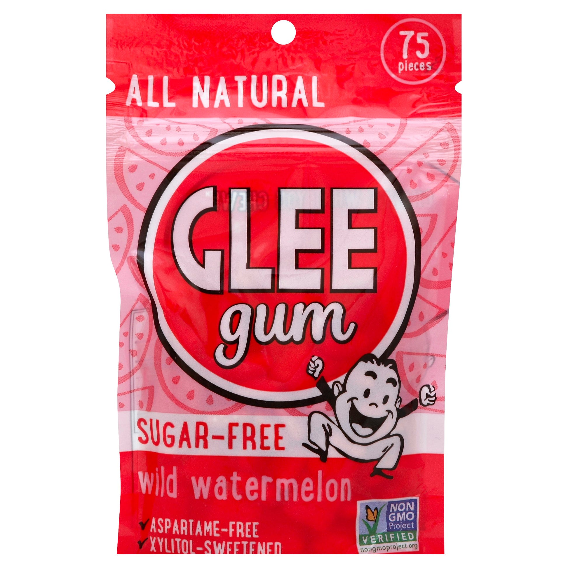 Glee Gum Gum Bag Sugar Free Watermelon 55 Pc Pack of 6