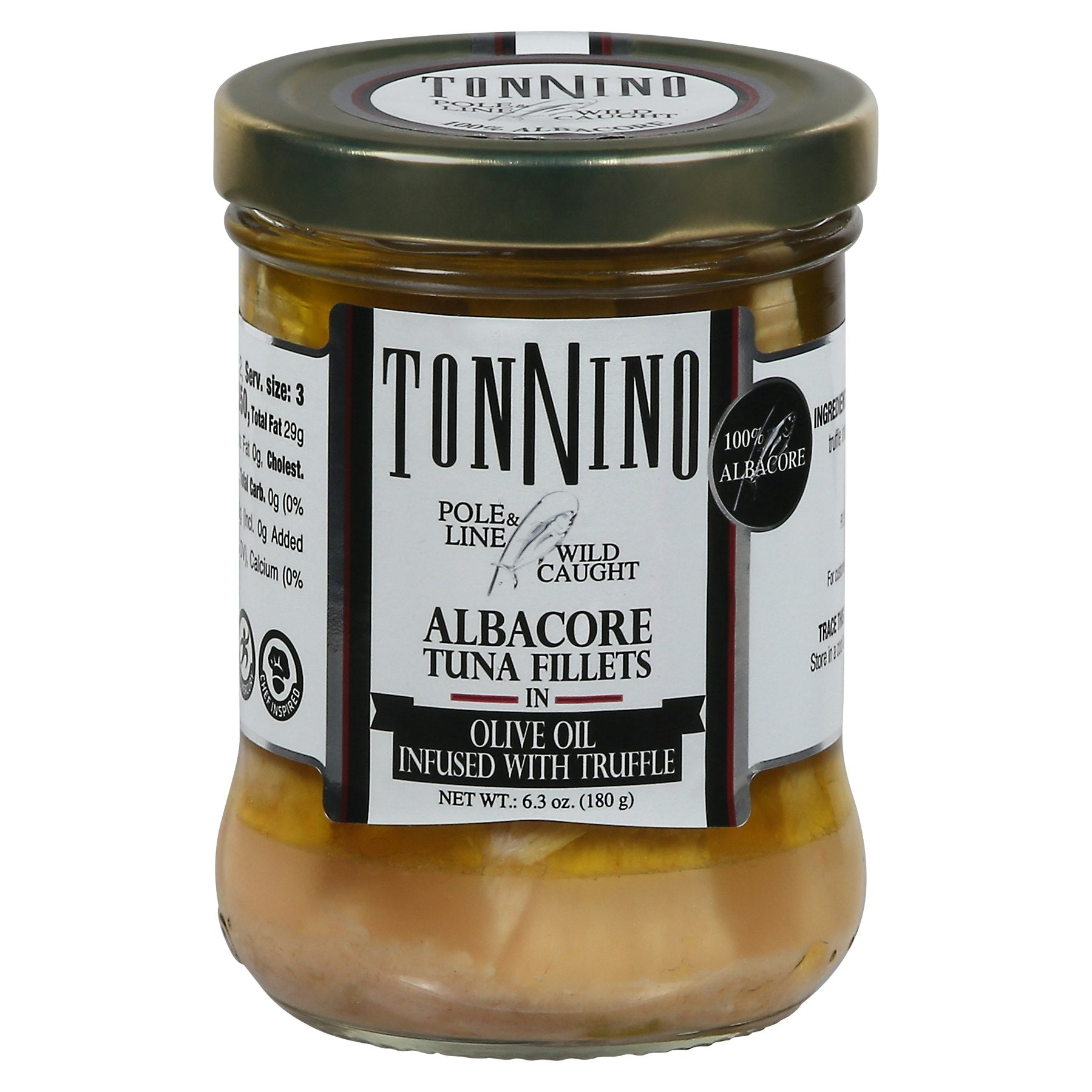 Tonnino Tuna Albacore Fillet Oil Truffle 6.3 oz (Pack of 6)