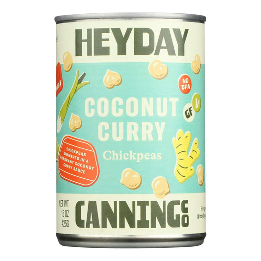Heyday Canning Chickpeas Coconut Curry 15 Oz (Pack Of 6)