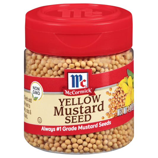 Mc Cormick Spice Mustard Seed Whole 1.4 Oz Pack of 6