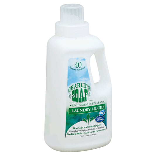 Charlies Soap Laundry Liquid 32 Fl Oz (Pack of 6)