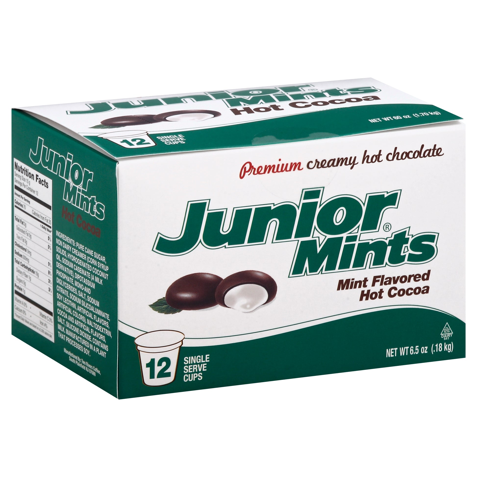 Tootsie Roll Beverages Cocoa Hot Junior Mint 12 Pc (Pack Of 6)