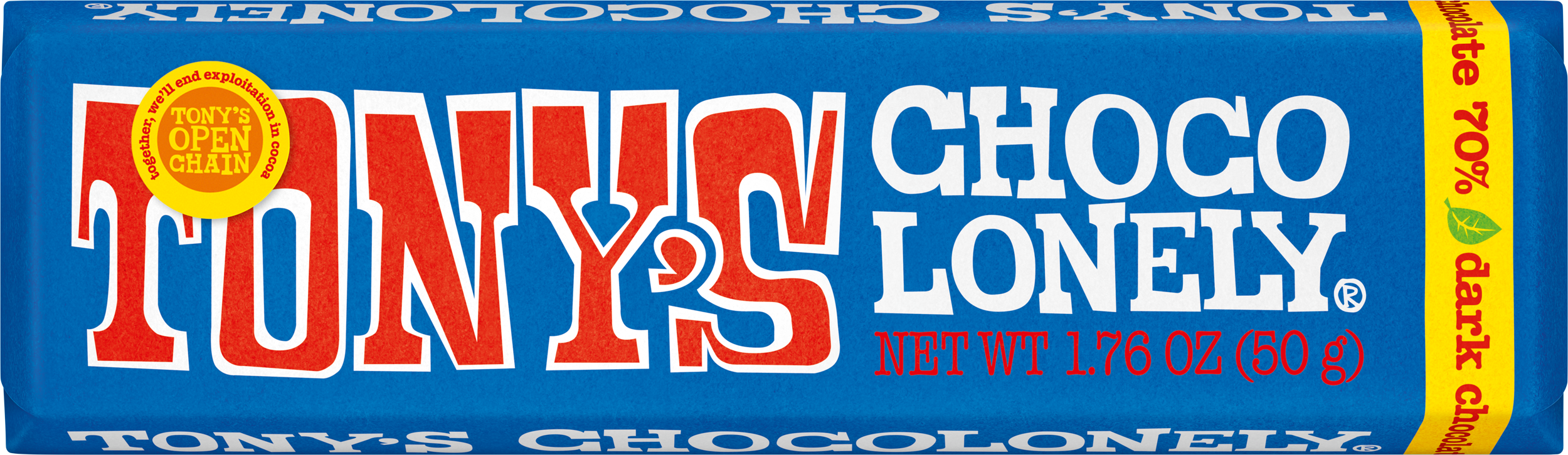 Tonys Chocolonely Bar Dark Chocolate 70%