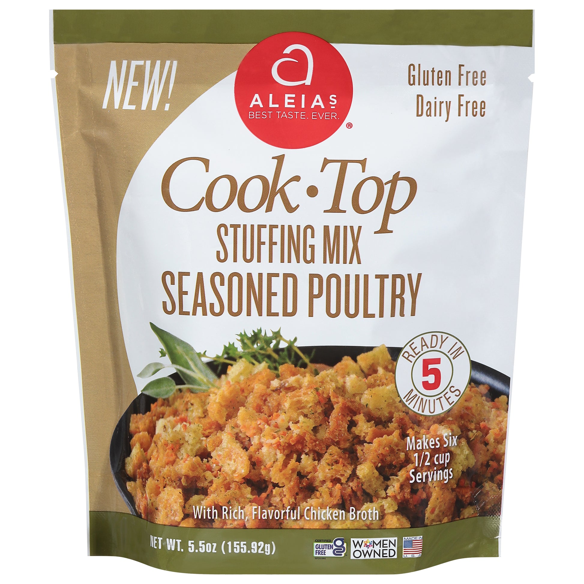 Aleias Sutffing Poultry Seasoned 5.5 oz (Pack Of 6)