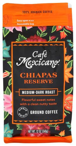 Cafe Mexicano Ground Chiapas Medium Roast Coffee