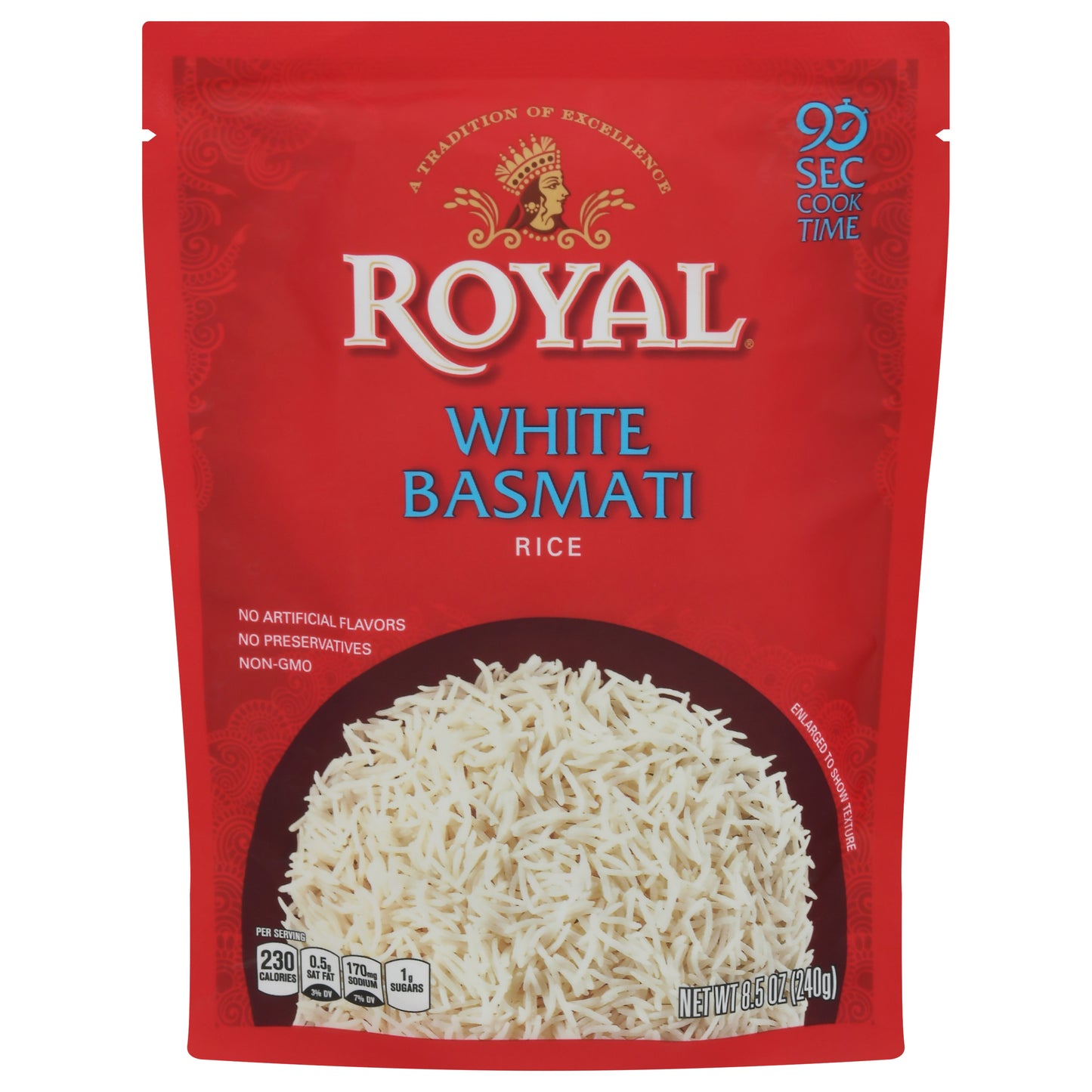 Royal Rice White Basmati 8.5 oz (Pack Of 6)