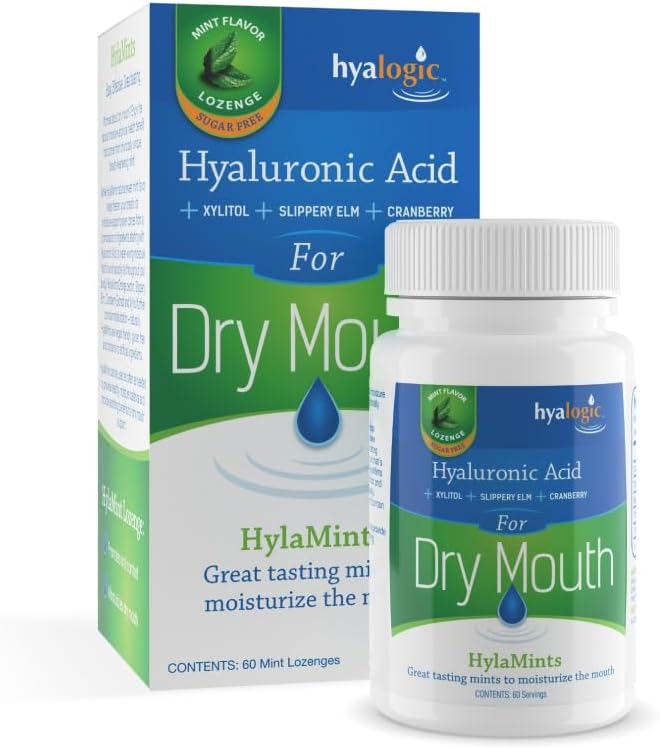 HYALOGIC (Pack Of 2) Hyalogic Hylamint Dry Mouth Lozeng 60 Each