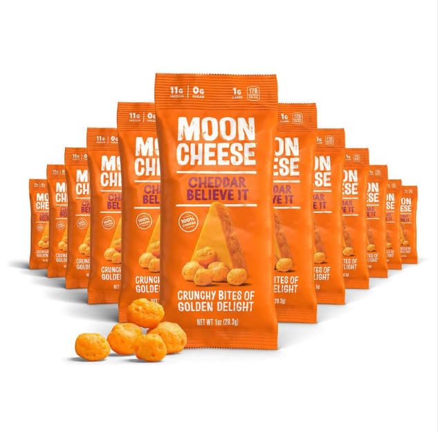 Moon Cheese Cheddar Cheese Snack Crisps