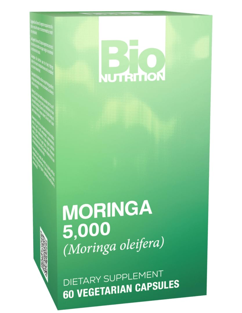 BIO NUTRITION (Pack Of 4) Bio Nutrition Moringa 5000Mg Super Food 60 Vegetarian Capsules