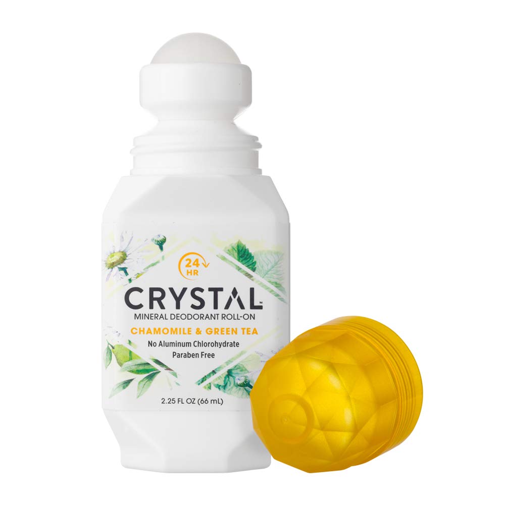 CRYSTAL BODY DE (Pack Of 12) Crystal Body Deodorant Rollon Chamomile & Green Tea 2.25 Oz
