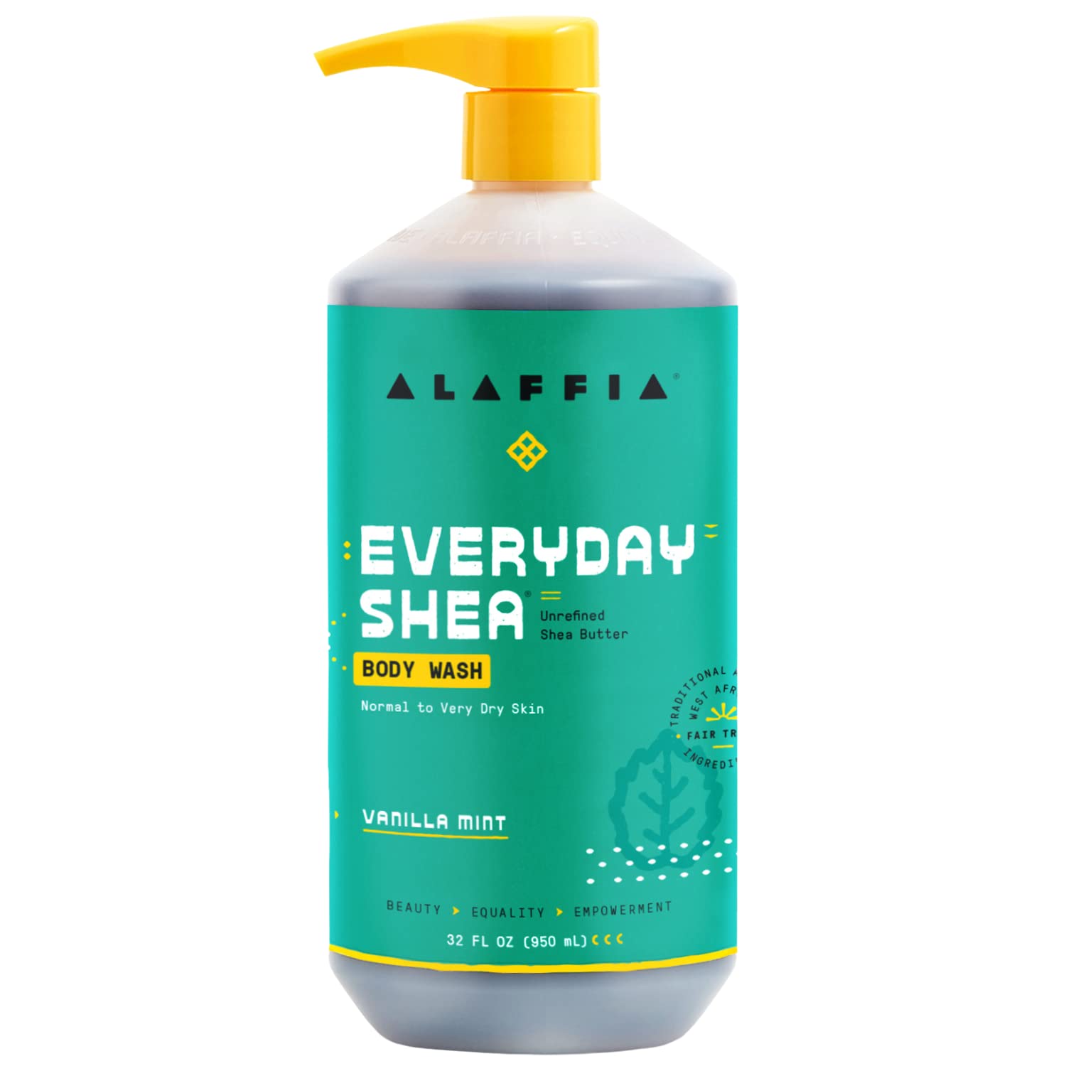 ALAFFIA (Pack of 5) Alaffia Everyday Vanilla Body Wash Soap 32 Fl Oz