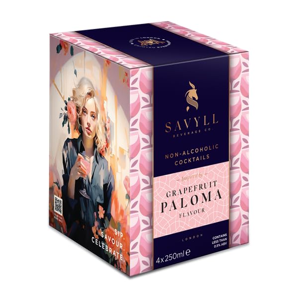 Savyll Na Mocktail Paloma 4 Pack Carbonated Beverage