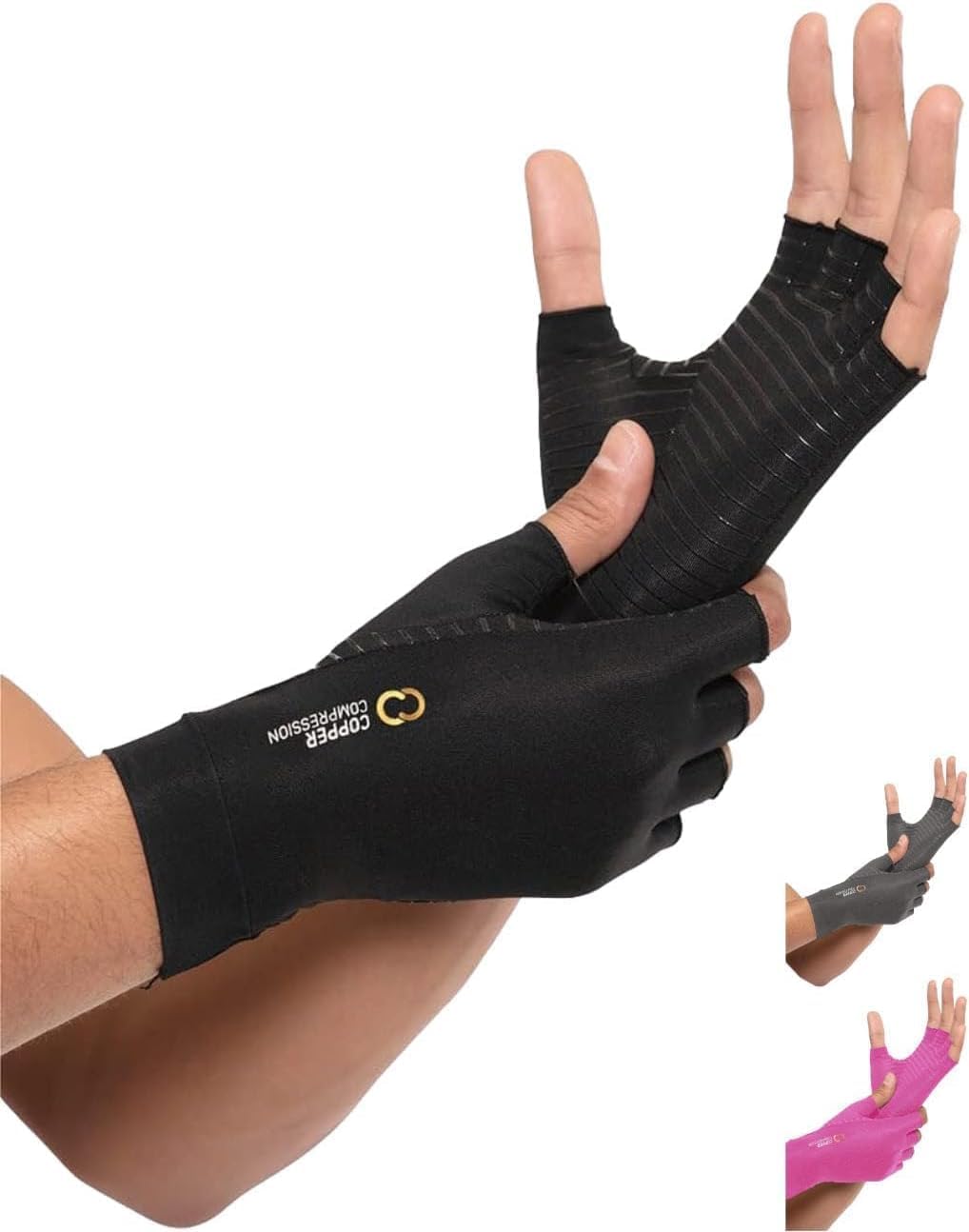 Copper Compression Glove Arthritis Half Large/X-Large