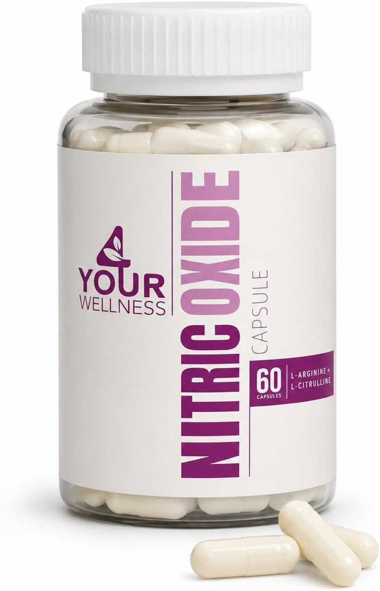 4 YOUR WELLNESS (Pack of 6) 4 Your Wellness Men Nitric Oxide Reproductive Supplement 60 Capsules