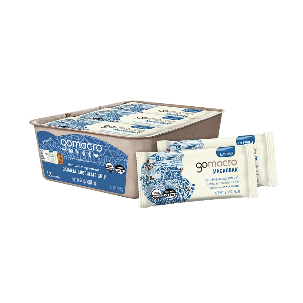 Gomacro, Nutrition Bar Oatmeal Chocolate Chip Organic 12 Count