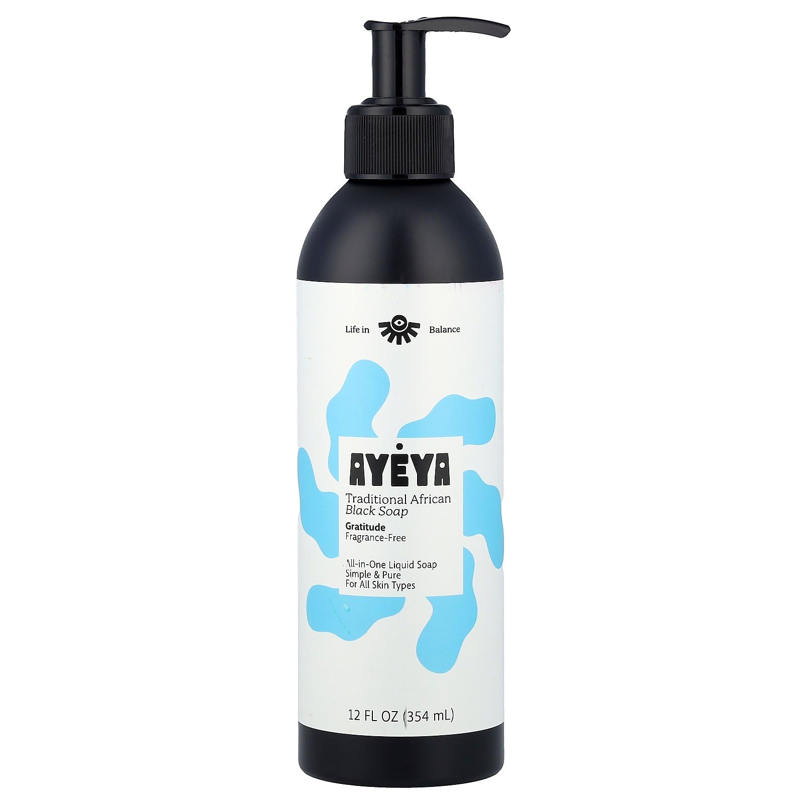 AYEYA (Pack Of 6) AYEYA Soap Liquid Black Gratitude 12 Fl Oz
