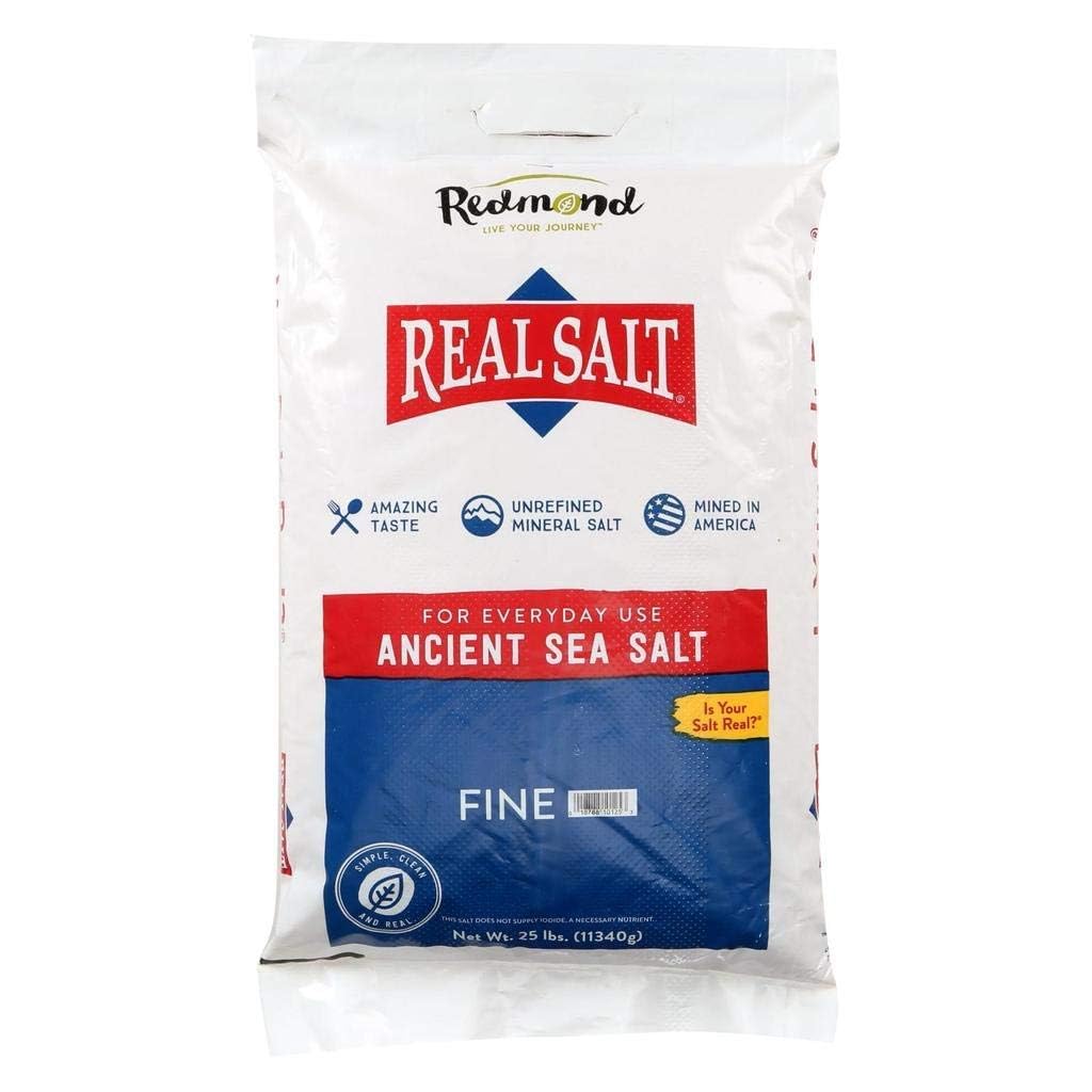 Redmond Real Sea Salt - Natural Unrefined Gluten Free Fine, Bag