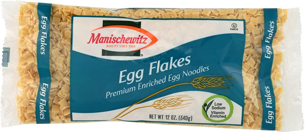 Manischewitz Noodle Egg Flakes Bag Kosher Pasta