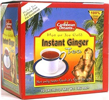 Caribbean Ginger Instant Tea Natural Caribbean Tea 10 bag