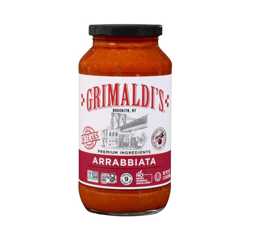 Grimaldis Arrabbiata Sauce Spicy Italian Pasta Sauce