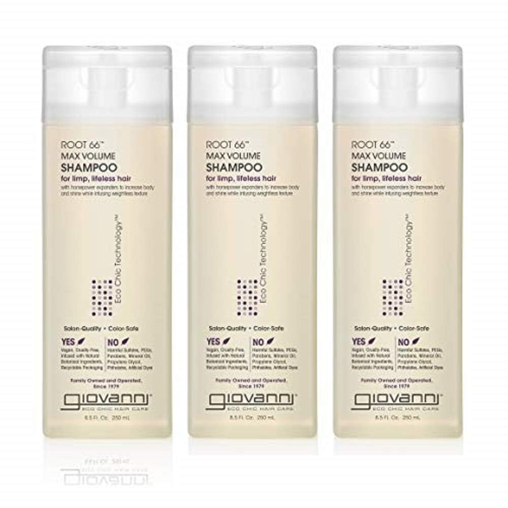 GIOVANNI COSMET (Pack of 6) Giovanni Cosmetics Shampoo Root 66 Max Volume 8.5 Fl Oz