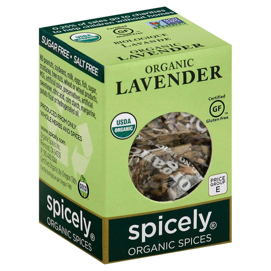 Spicely Organics Spice Lavender Box 0.1 Oz Pack of 6