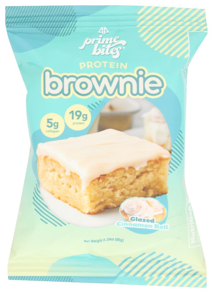 Prime Bites Bar Glazed Cinnamon Roll