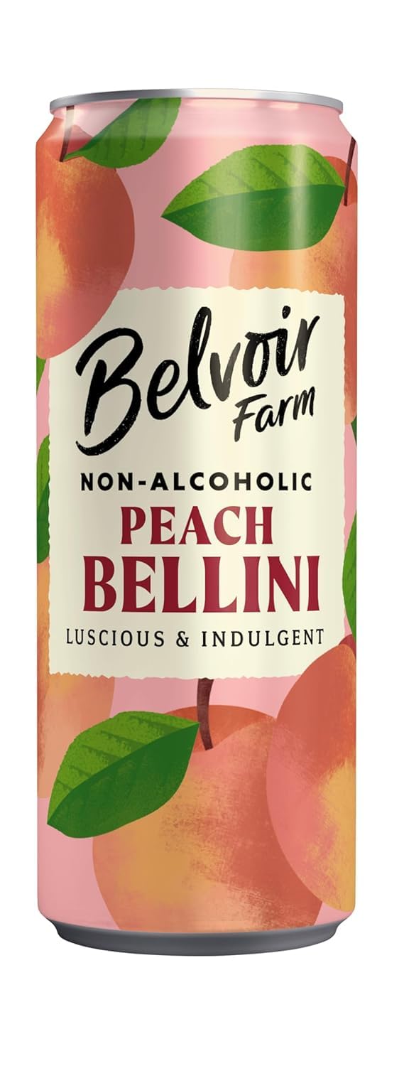 Belvoir Natural Na RTD Cocktail Peach Bellini Carbonated