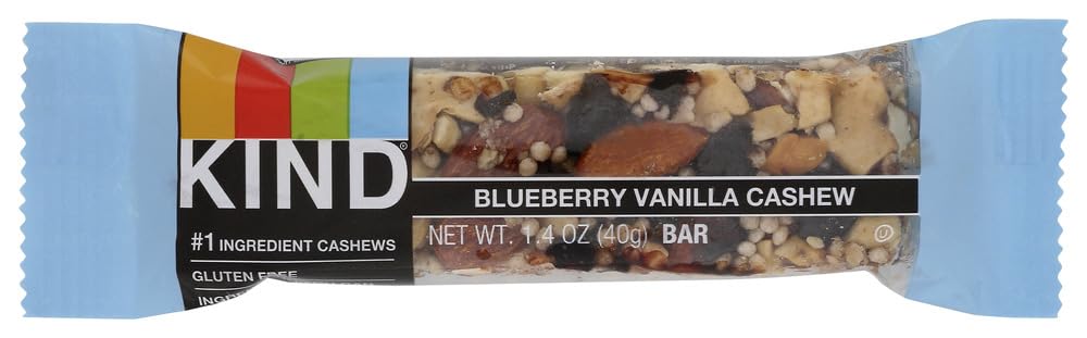 KIND (Pack of 24) KIND Bar Blueberry Vanilla Cashew 1.4 Oz