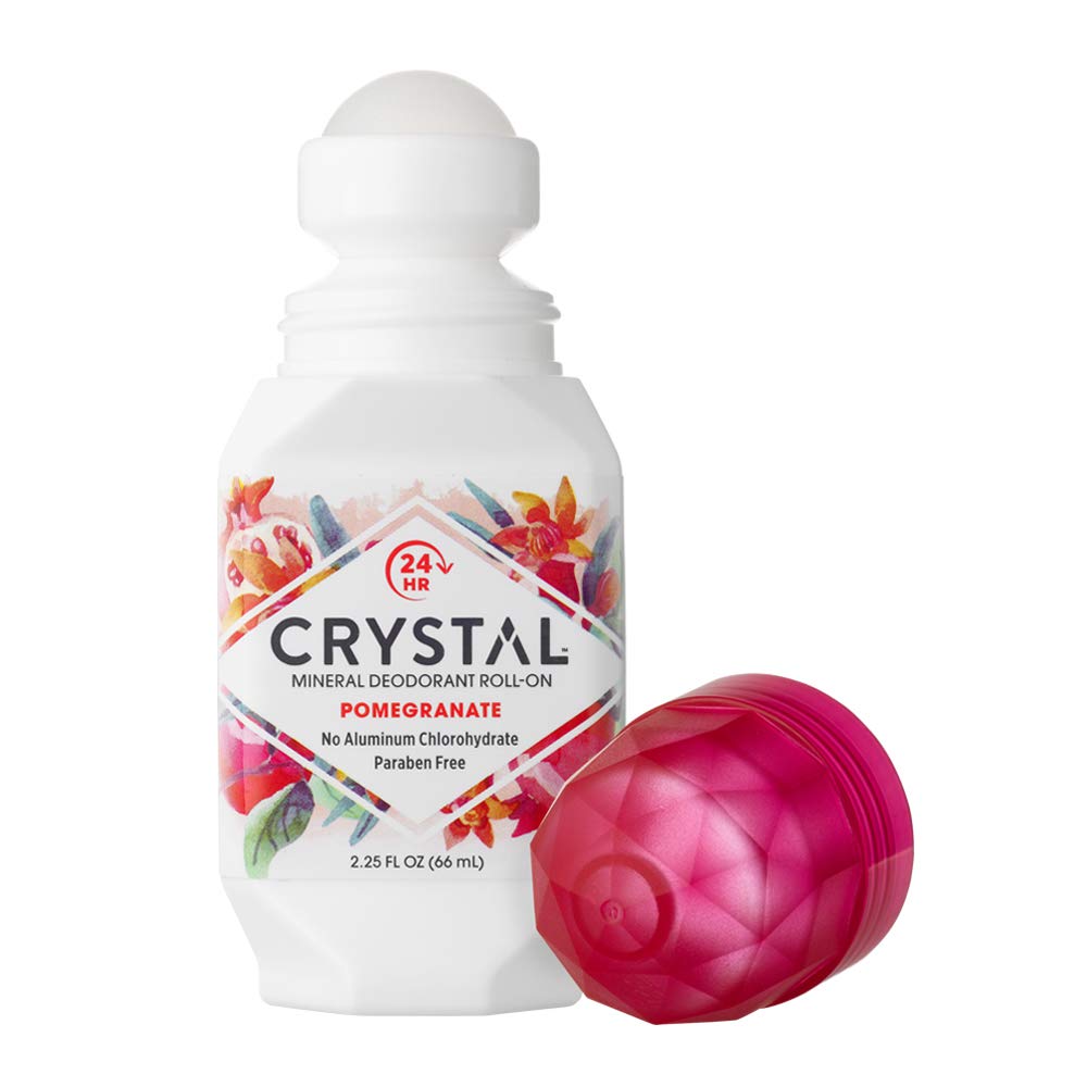 CRYSTAL BODY DE (Pack of 12) Crystal Body Deodorant Rollon Pomegranate 2.25 Oz