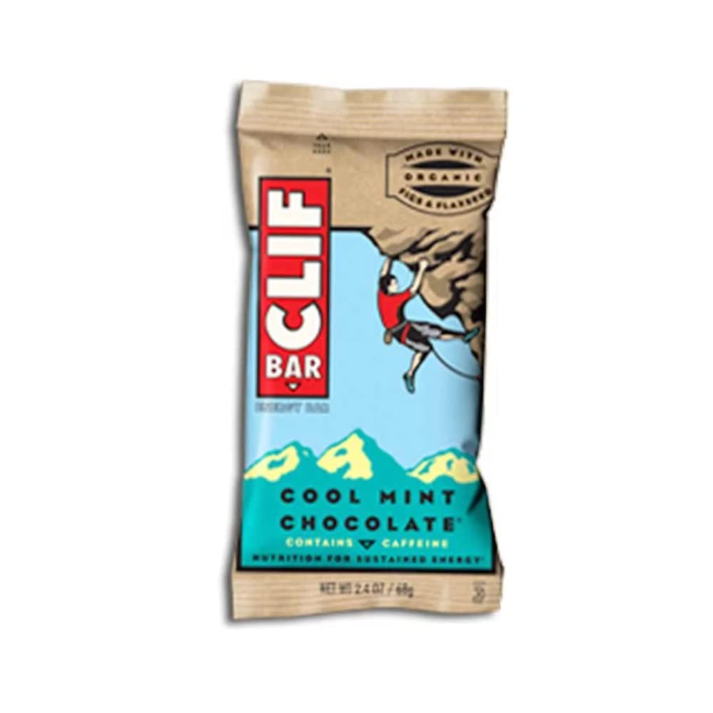 CLIF (Pack of 24) Clif Bar Cool Mint Chocolate Performance Nutrition Bars 2.4 Oz