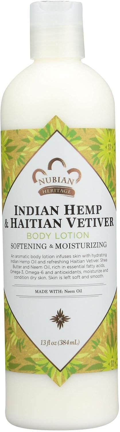 NUBIAN HERITAGE (Pack Of 6) Nubian Heritage Lotion Body Hemp&Vetiver 13 Fl Oz
