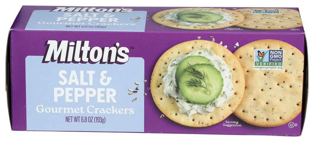 Milton's Salt and Pepper Cracker Classic & Deli Crackers