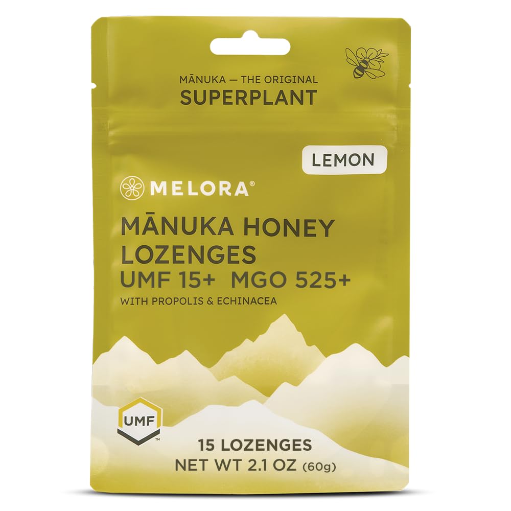 MELORA (Pack Of 4) Melora Lozenges Manuka Lemon 2.1 Oz
