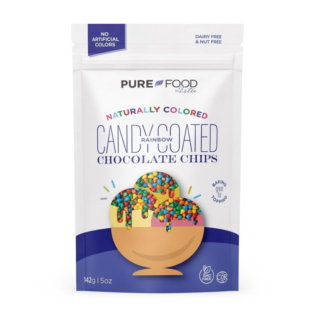 Pure Food By Es Rainbow Chocolate Chips Alt Chocolate Melting