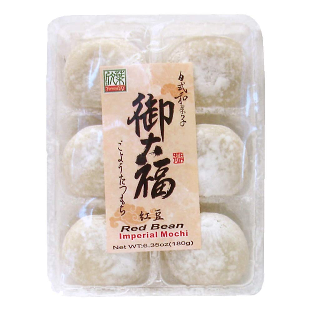 FORMOSA YAY (Pack of 18) Formosa Yay Mochi Adzuki Bean Natural Snack Cookies 6.35 Oz