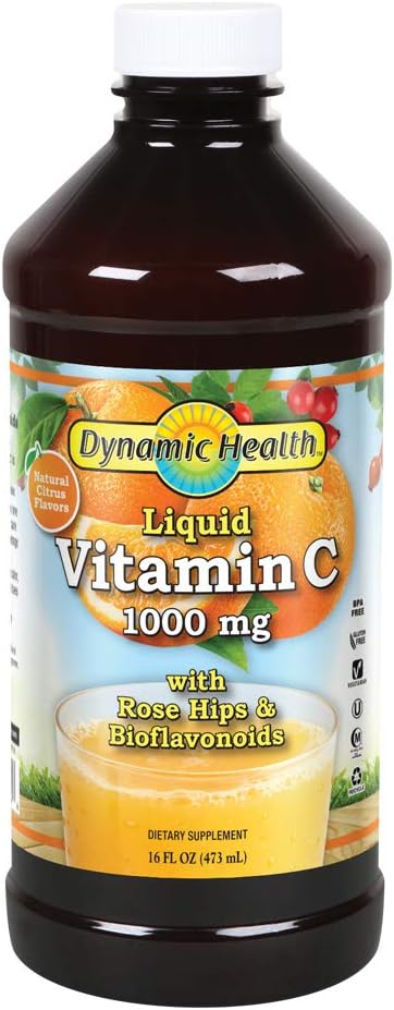 DYNAMIC HEALTH (Pack of 5) Dynamic Health Vitamin C Liquid 1000 Mg Supplement 16 Fl Oz