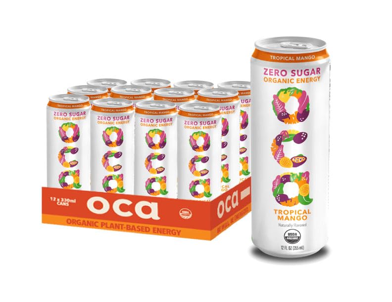 Oca Beverage Energy Zero Sugar Tropical Mango Original
