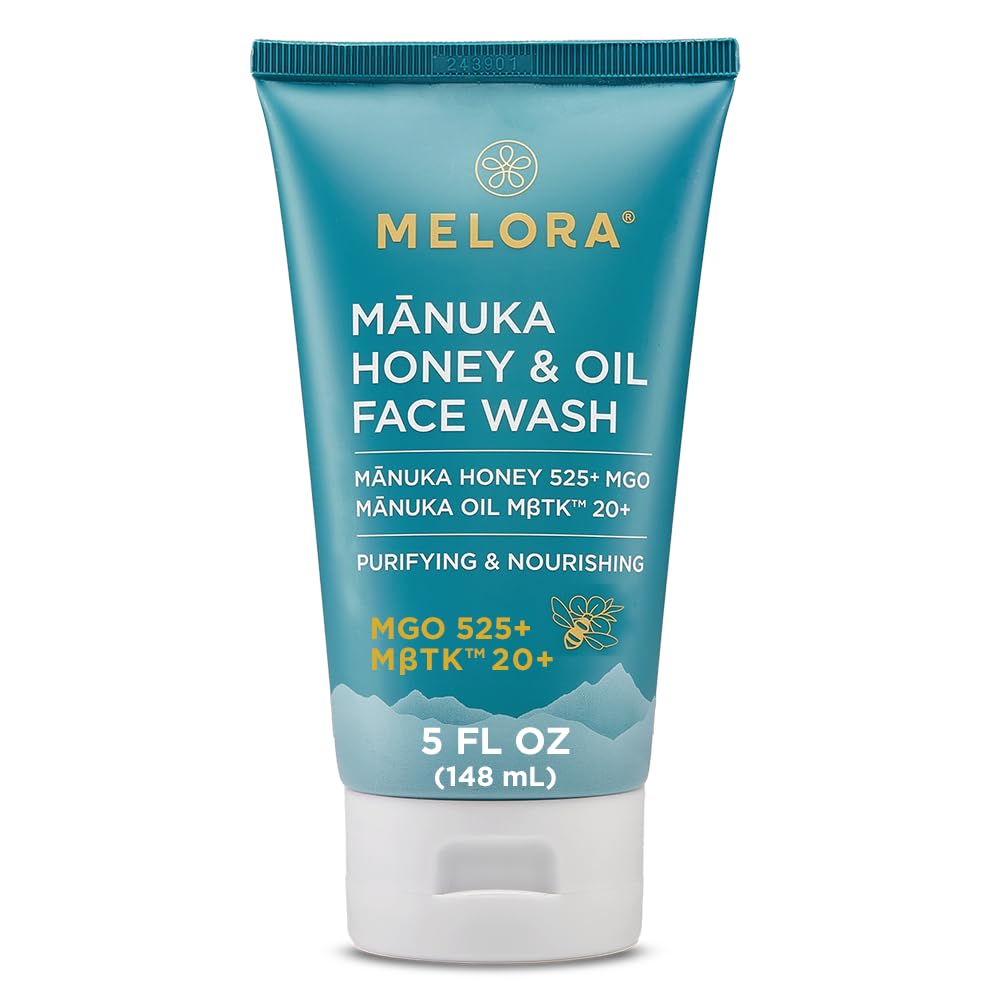 MELORA (Pack of 6) Melora Manuka Wash Face Facial Cleanser Exfoliating 5 Fl Oz
