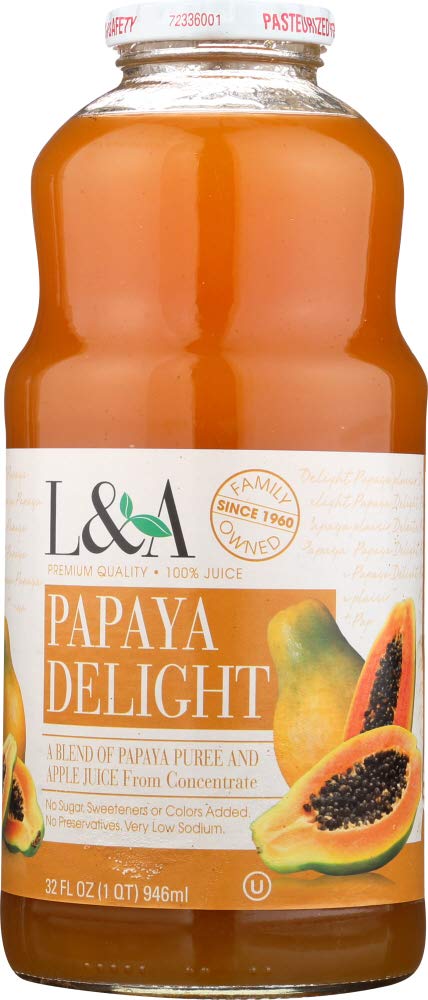 L & A Juice La-Co Papaya Delight Fruit Juice Blend